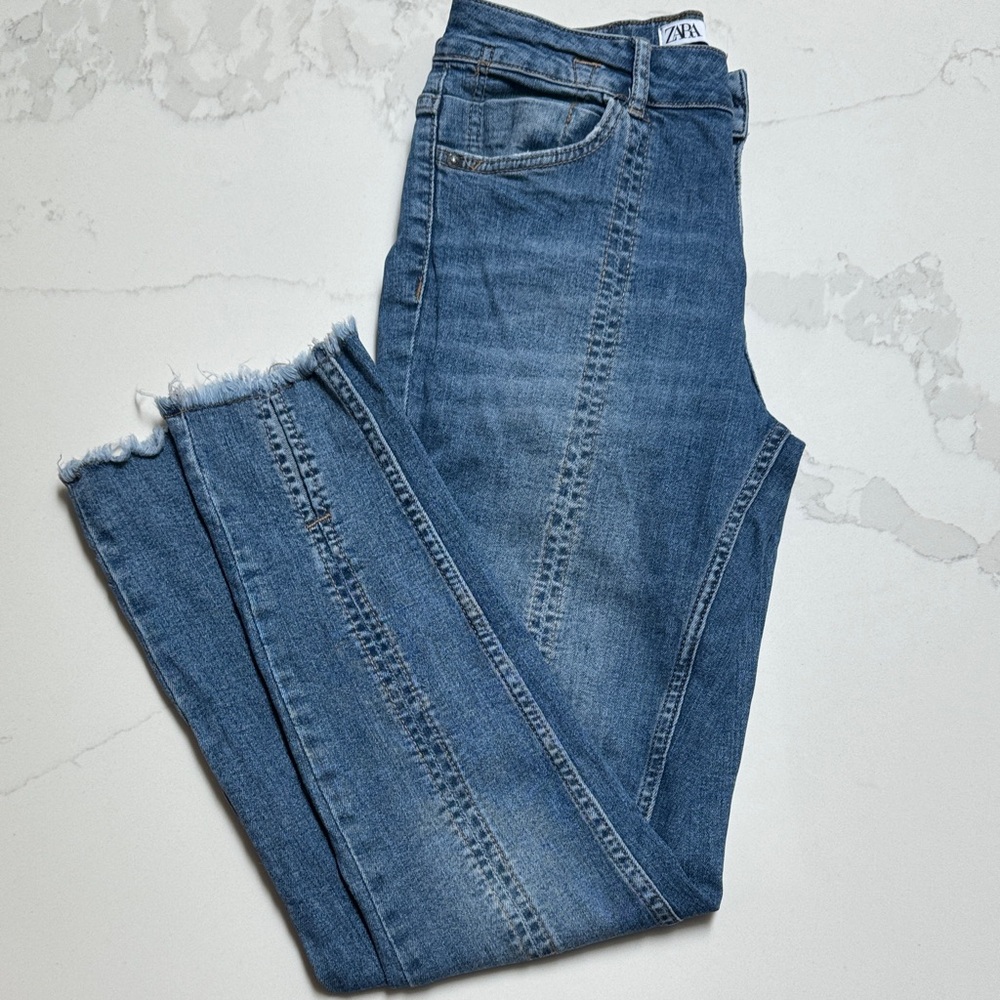 Zara Blue Skinny Leg Women's Jeans